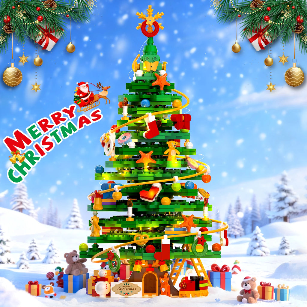 BrightBloom Christmas Block Tree