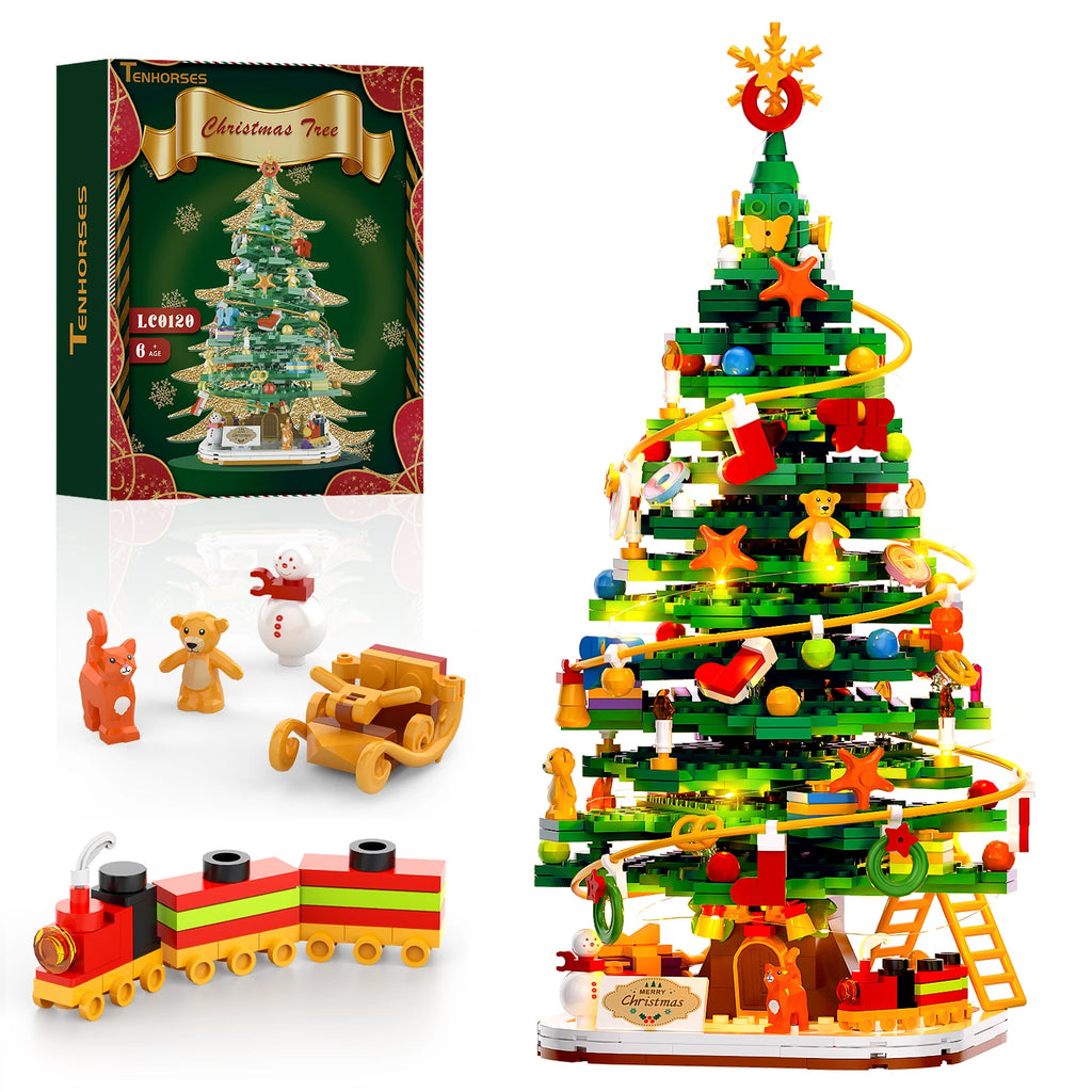 BrightBloom Christmas Block Tree