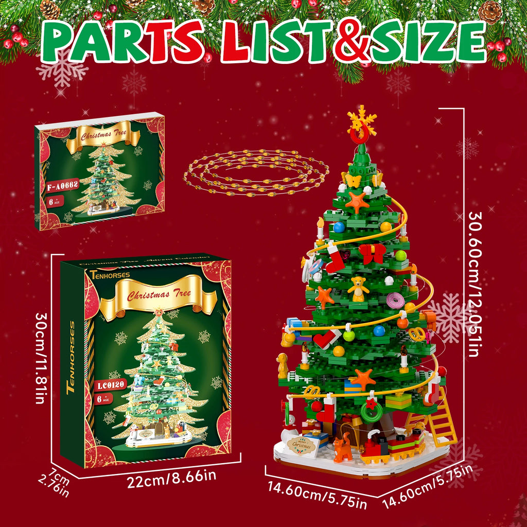 BrightBloom Christmas Block Tree